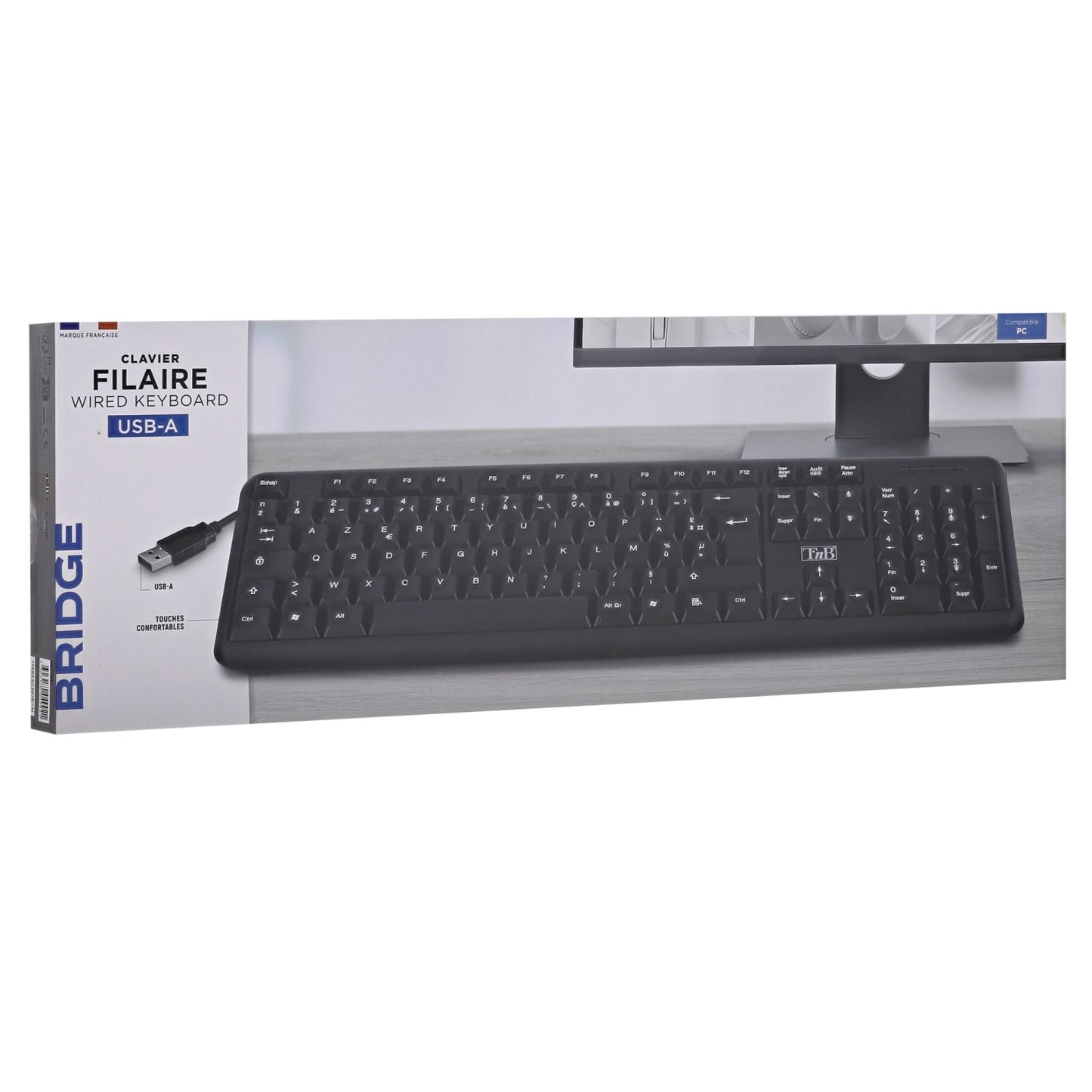 TNB Clavier filaire confortable BRIDGE