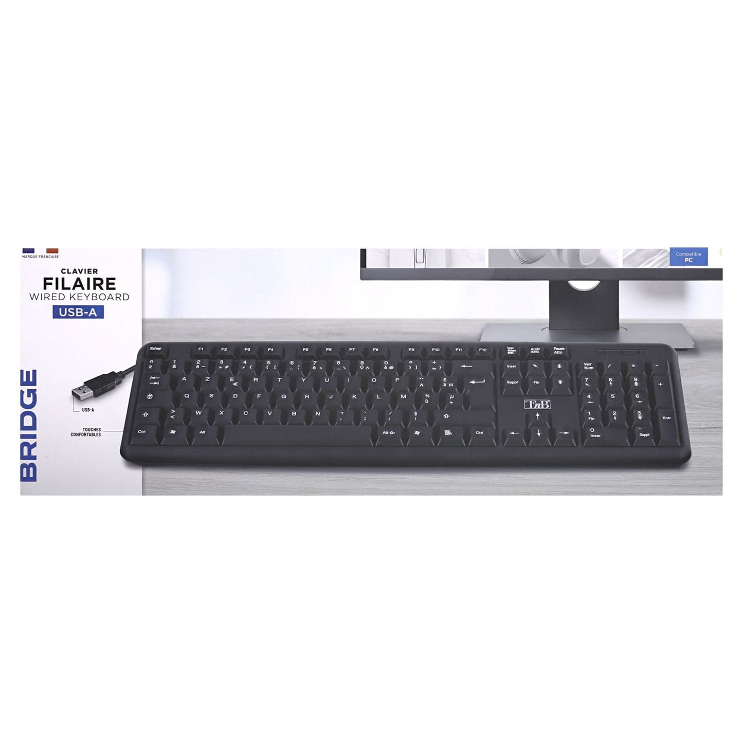 TNB Clavier filaire confortable BRIDGE