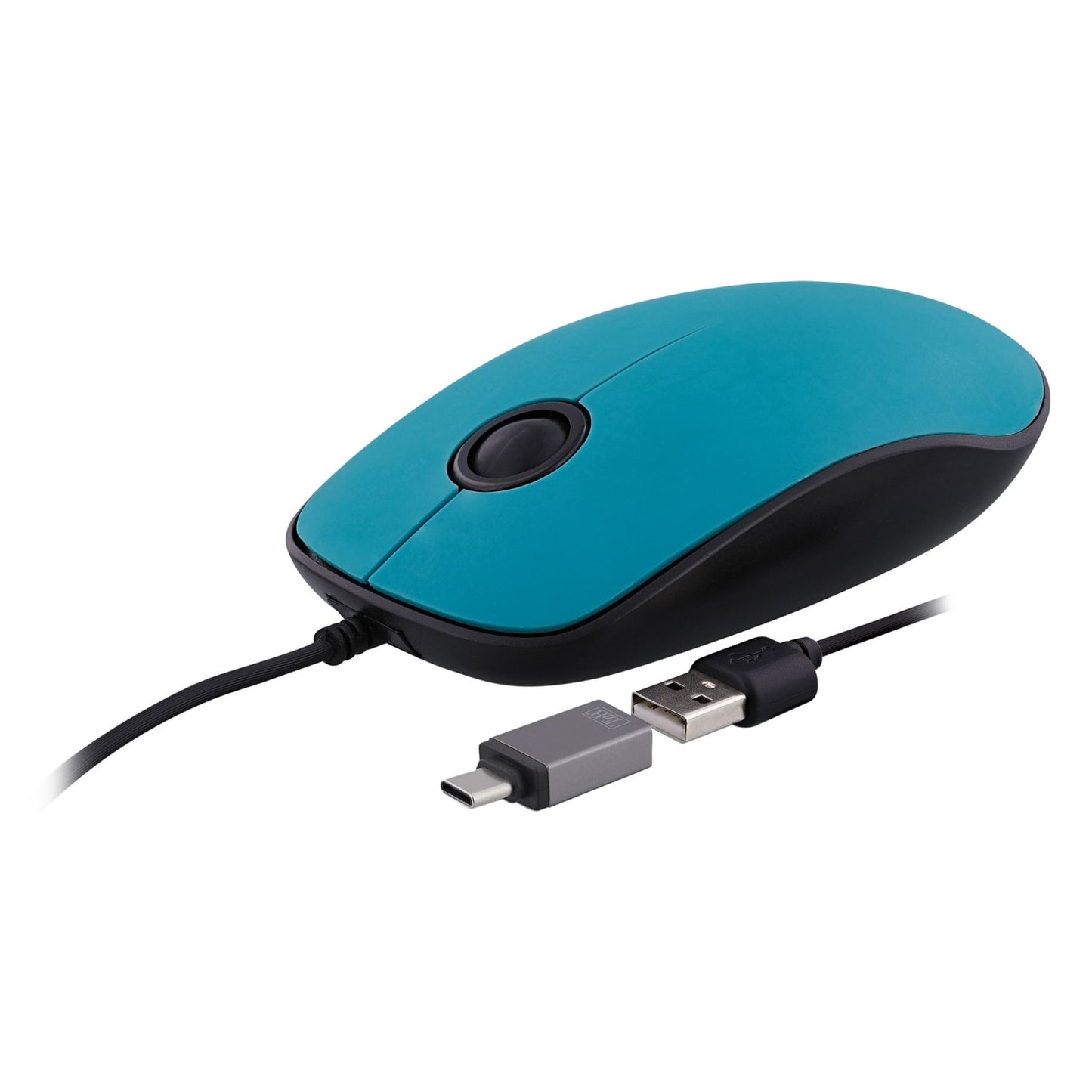 TNB Souris filaire USB-A & USB-C SUNSET bleu