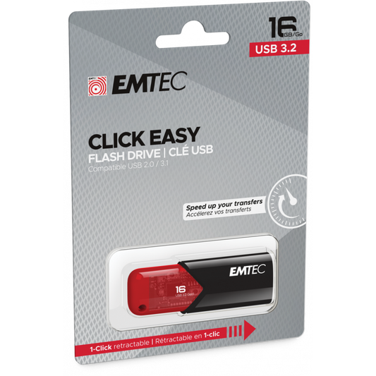 Clé USB EMTEC B110 Click Easy – 16 Go USB 3.2