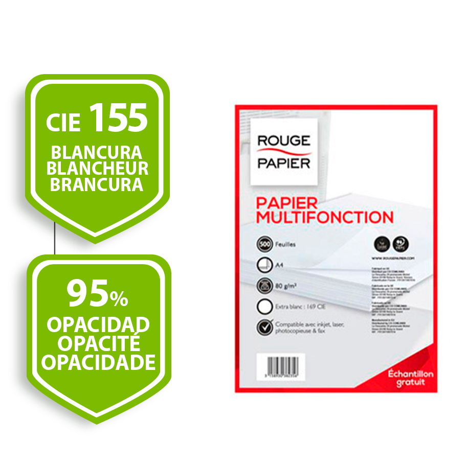 Papier A4 80g/m2 extra blanc