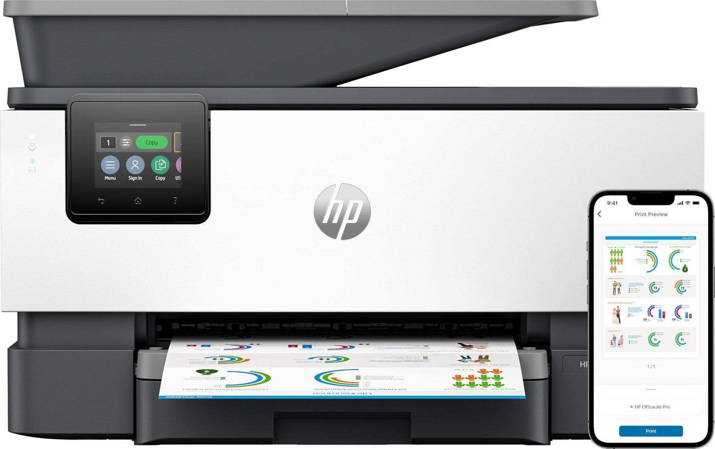 HP OfficeJet Pro 9120b — Imprimante multifonction Wi‑Fi recto‑verso