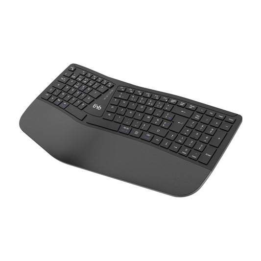 TNB ERGO - Clavier ergonomique sans fil rechargeable Bluetooth + 2,4GHz