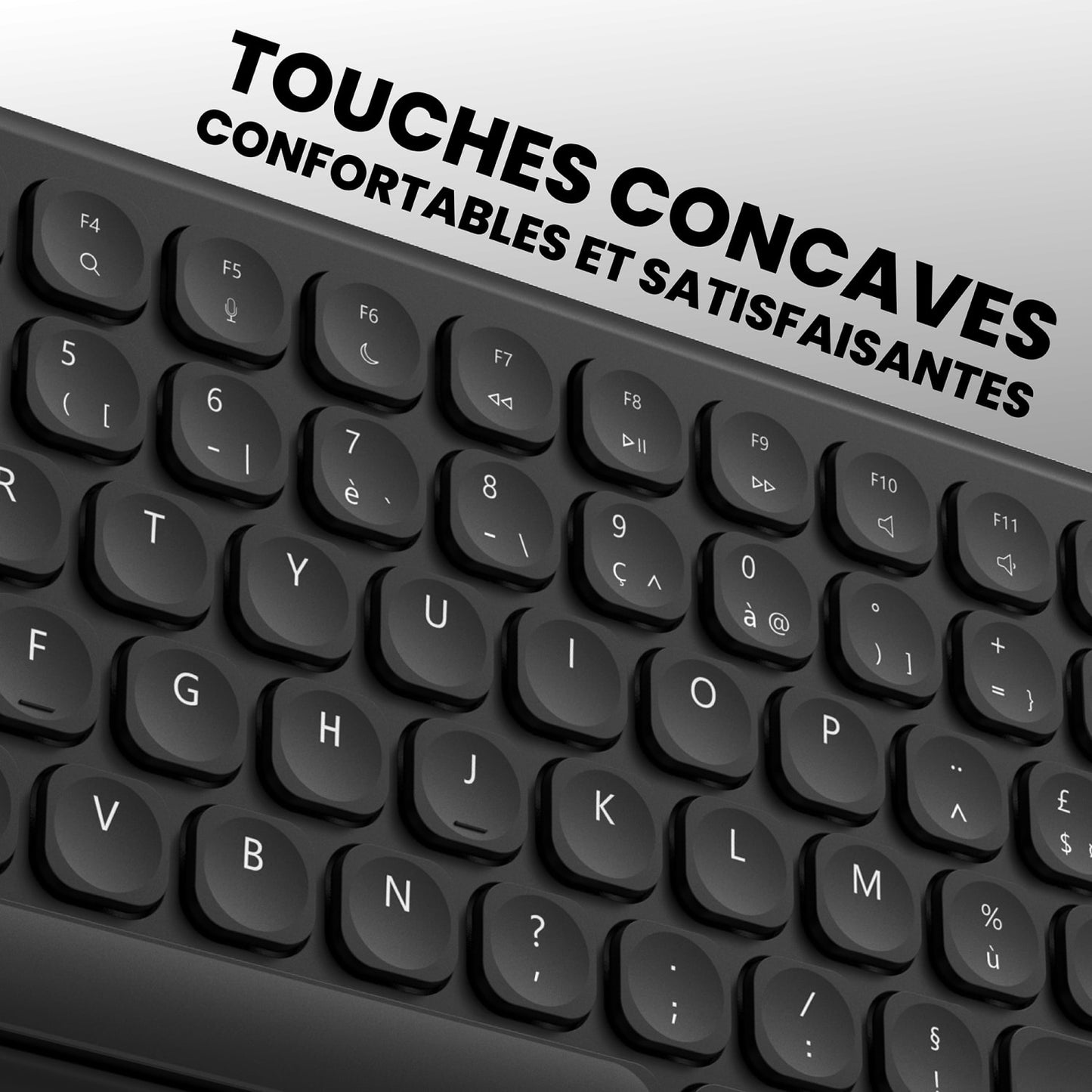 TNB Clavier sans fil rechargeable SLIM PRO - AZERTY (FR)