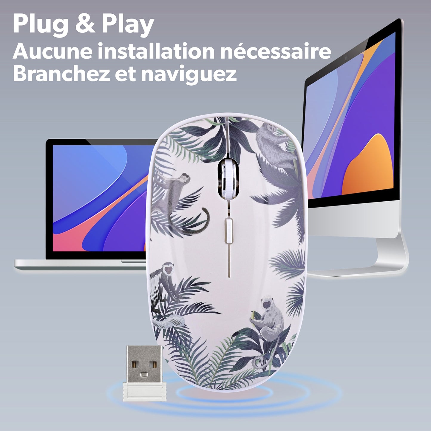 TNB Souris sans fil MONKEY EXCLUSIV