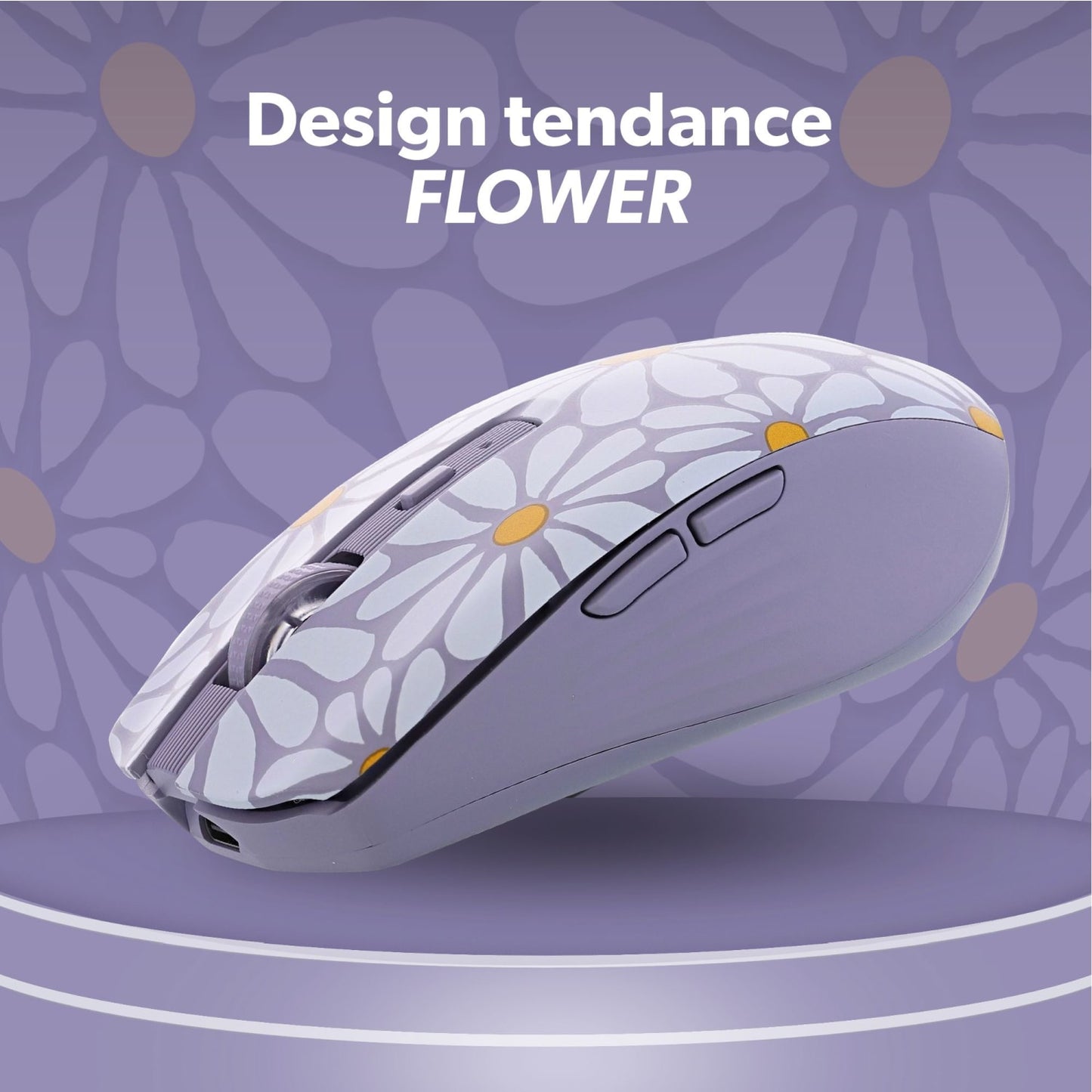 TNB Souris sans fil Bluetooth rechargeable - FLOWER EXCLUSIV