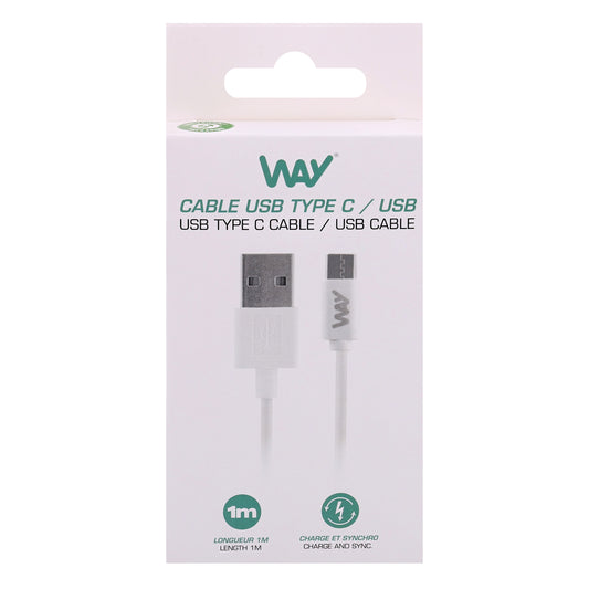 Câble USB / USB-C – 1 mètre